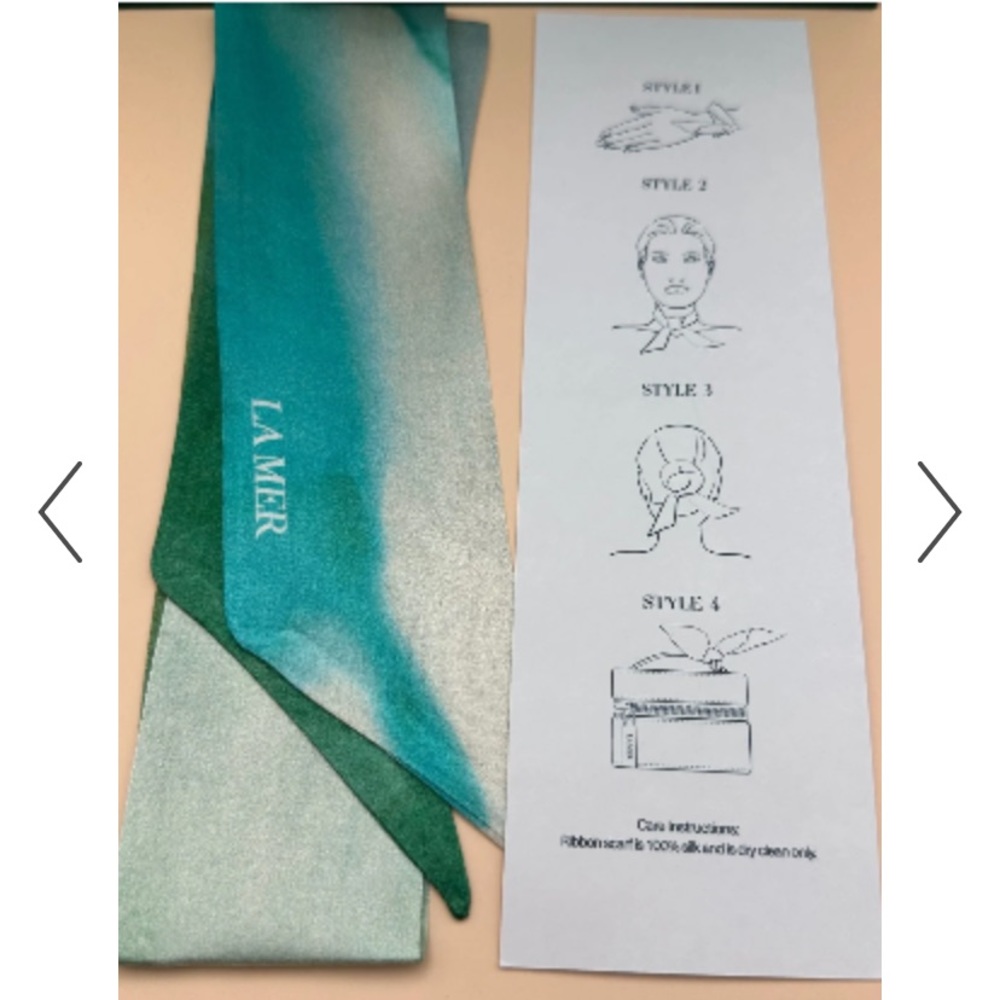 La Mer Silk Scarf for Hair / Ponytail
